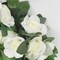 Rose Garlands Artificial Rose Vines, 4PCS(28.8FT) Fake Silk Flower Vines with Greenery Plants for Wedding, Home, Office, Arch, Garden Decoration (White)